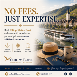 Curlew Travel – no-fee travel planning for Viking, Globus and Tauck vacations