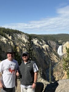 My brother and I in Yellowstone